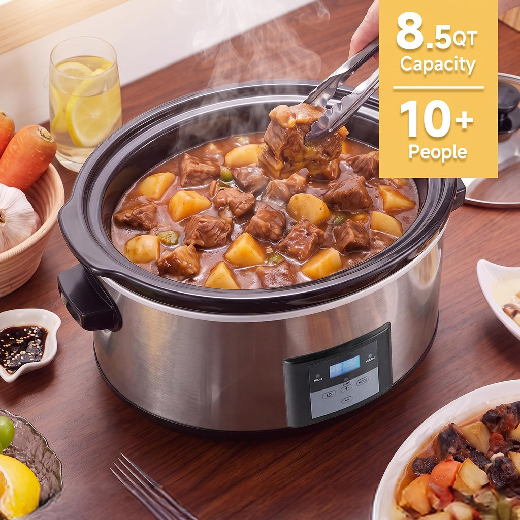 8.5 Qt Slow Cooker with Timer O3469