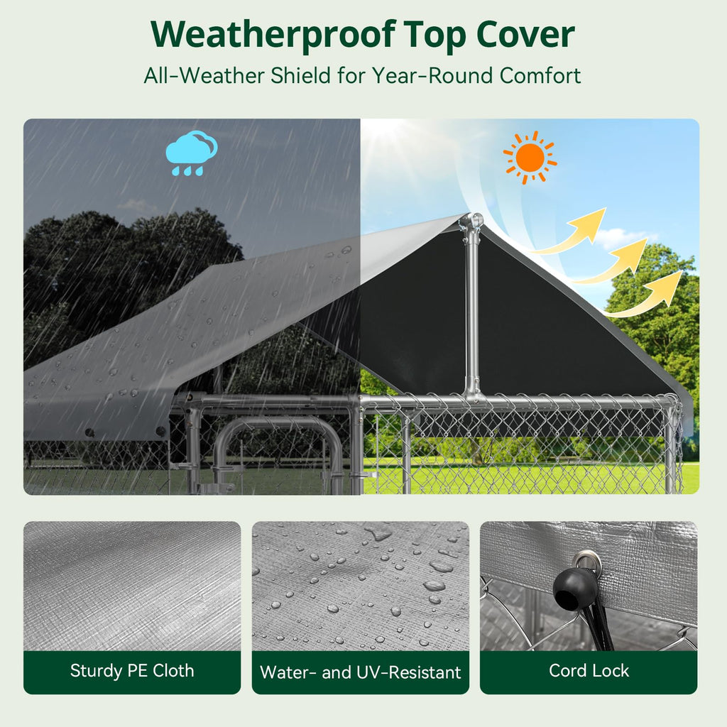 6.5x6.5ft Large Outdoor Dog Kennel C495799