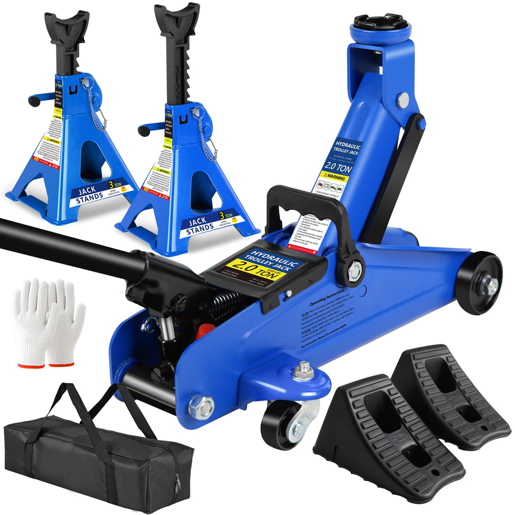 2 Ton Low Profile Hydraulic Floor Jack with Jack Stands Z269