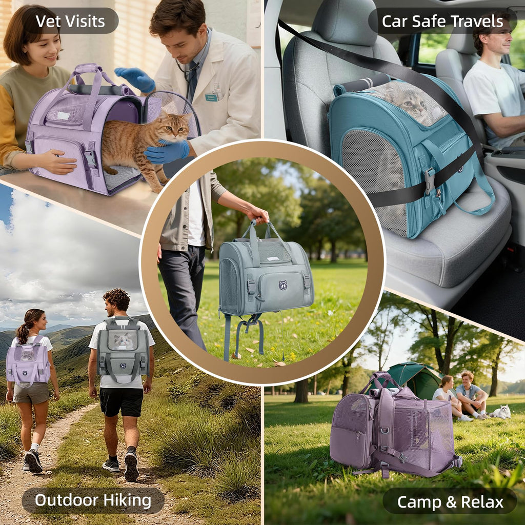 Expandable Large Cat Carrier Backpack G399