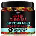 Hemp Gummies 10 Fruity Flavors 100 Count X8519