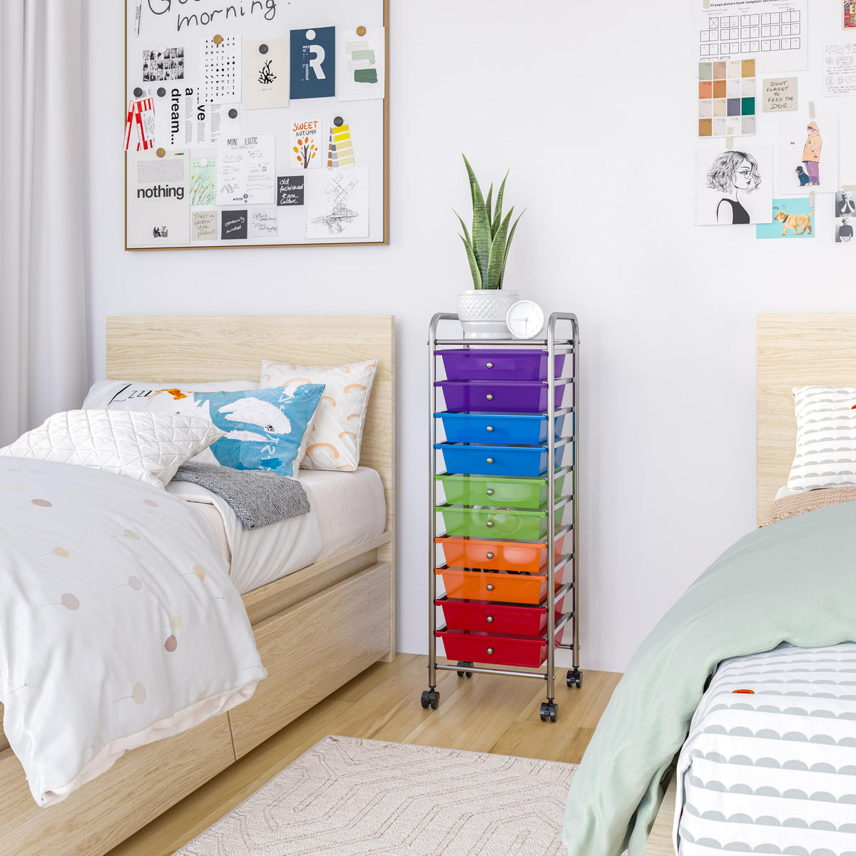 10 Drawer Rolling Storage Cart V357983