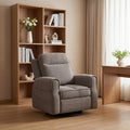 Faux Shearling Recliner Chair Grey H370911
