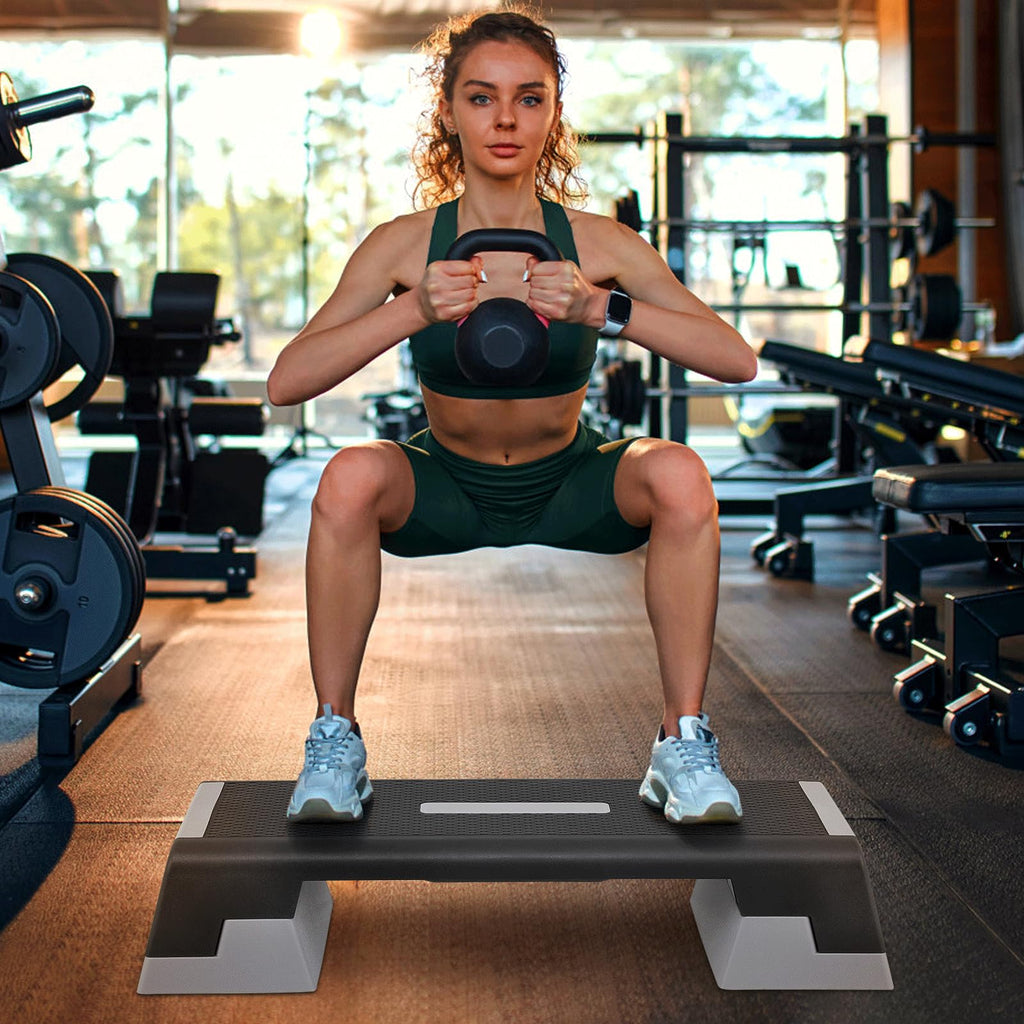 Aerobics Stepper Platform with Stackable Risers P13052