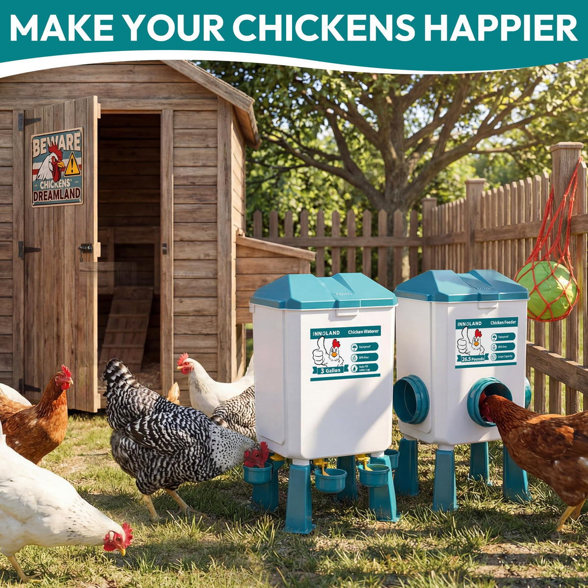 Chicken Feeder and Waterer Set S10587