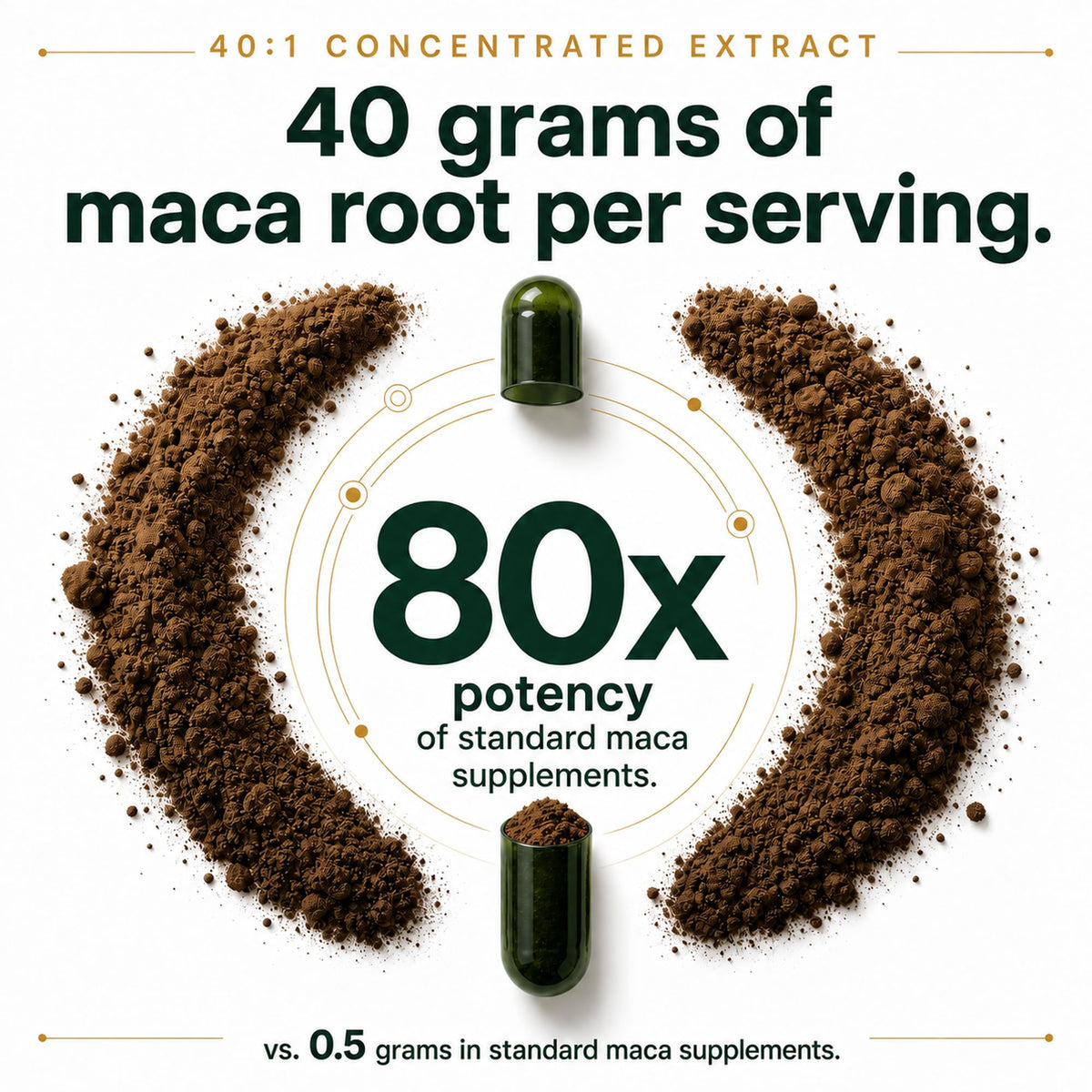 Organic Black Maca Root Capsules 60ct H6697