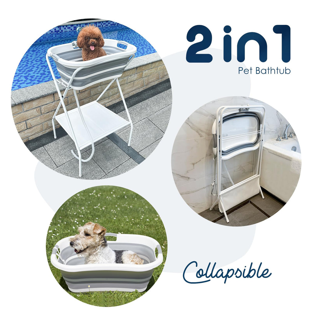 2 in 1 Collapsible Portable Dog Bath Tub V74887