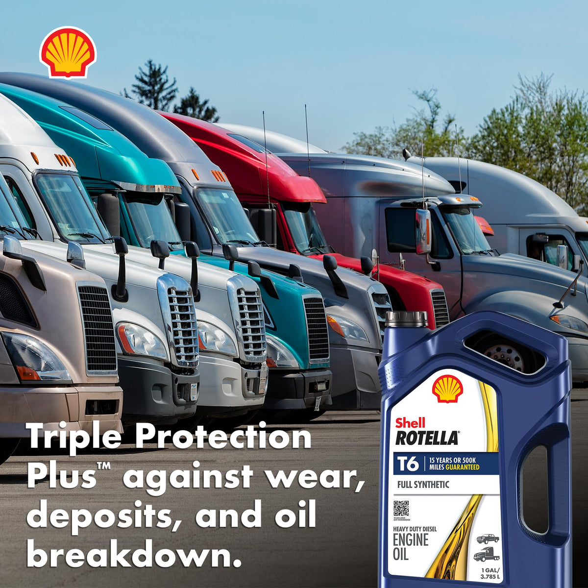 Full Synthetic 5W-30 Diesel Engine Oil, 1 Gallon (3 Pack) Q175