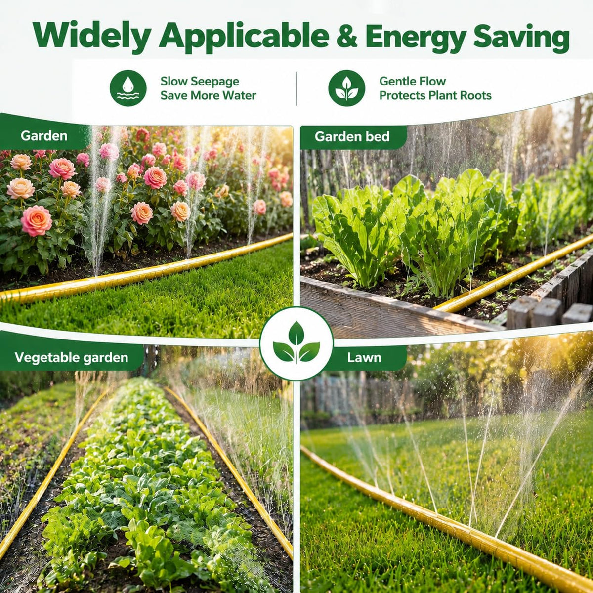 4-Pack 25 ft Sprinkler Soaker Hose B679