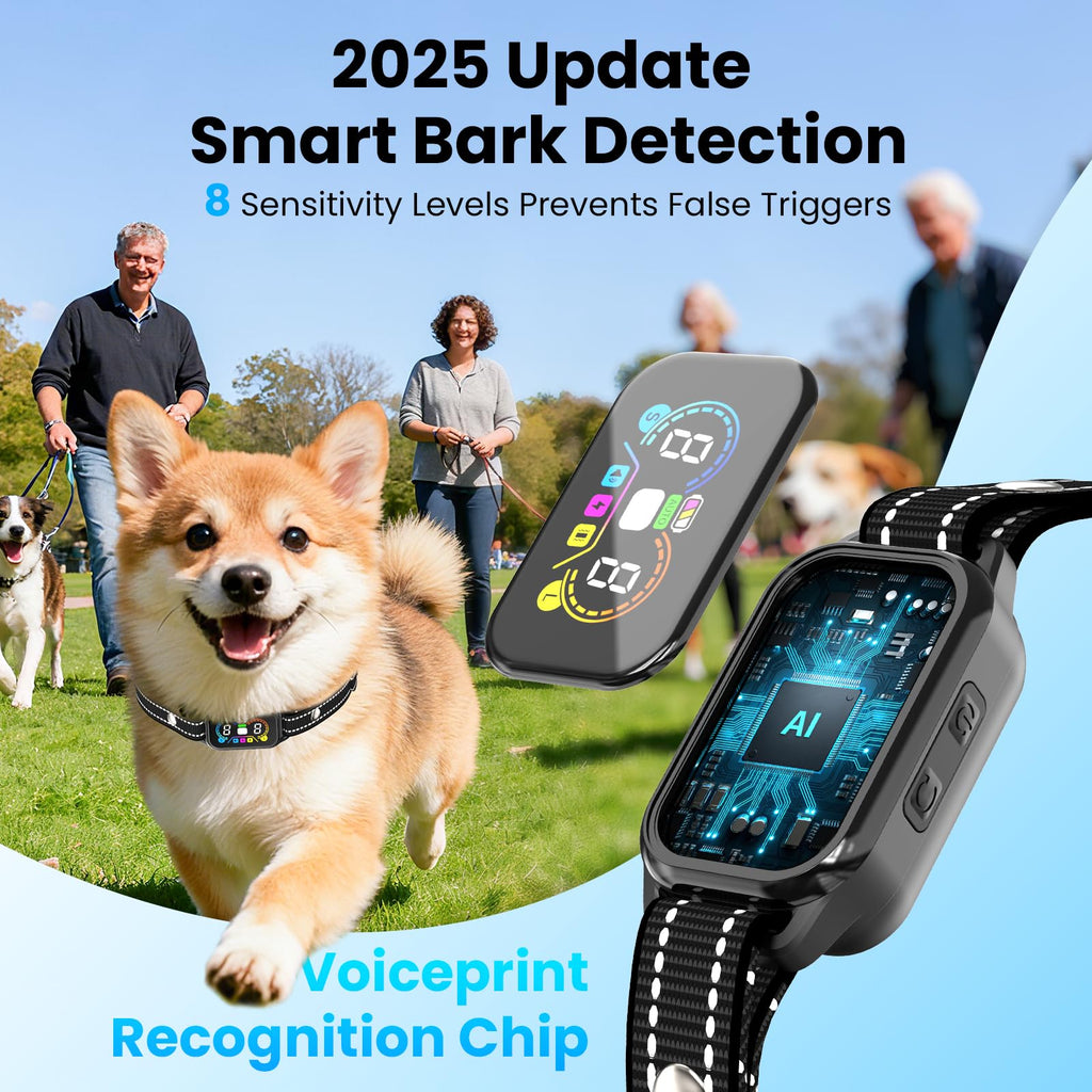 2-in-1 Dog Bark Collar with Remote, 3 Modes, IP67 Waterproof T91124