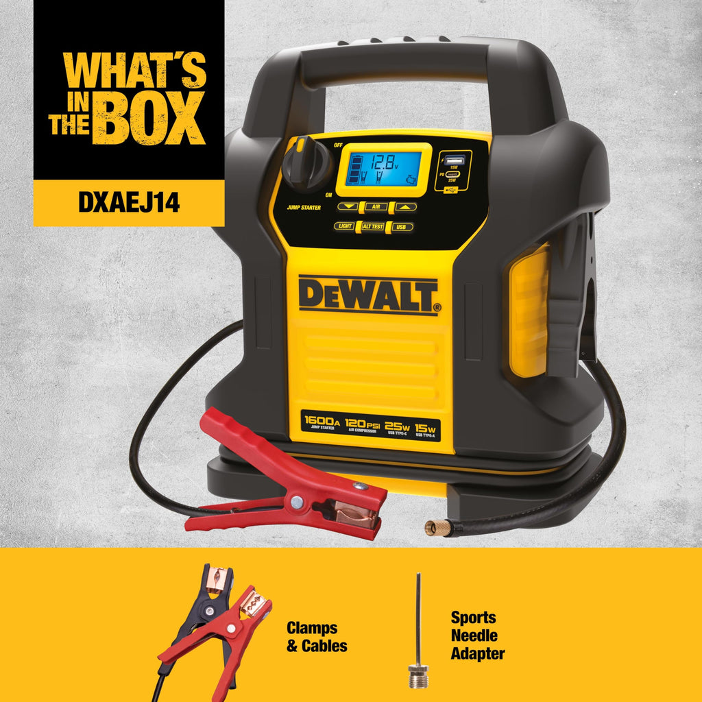 1600 Peak Amp Jump Starter with 120 PSI Air Inflator K221