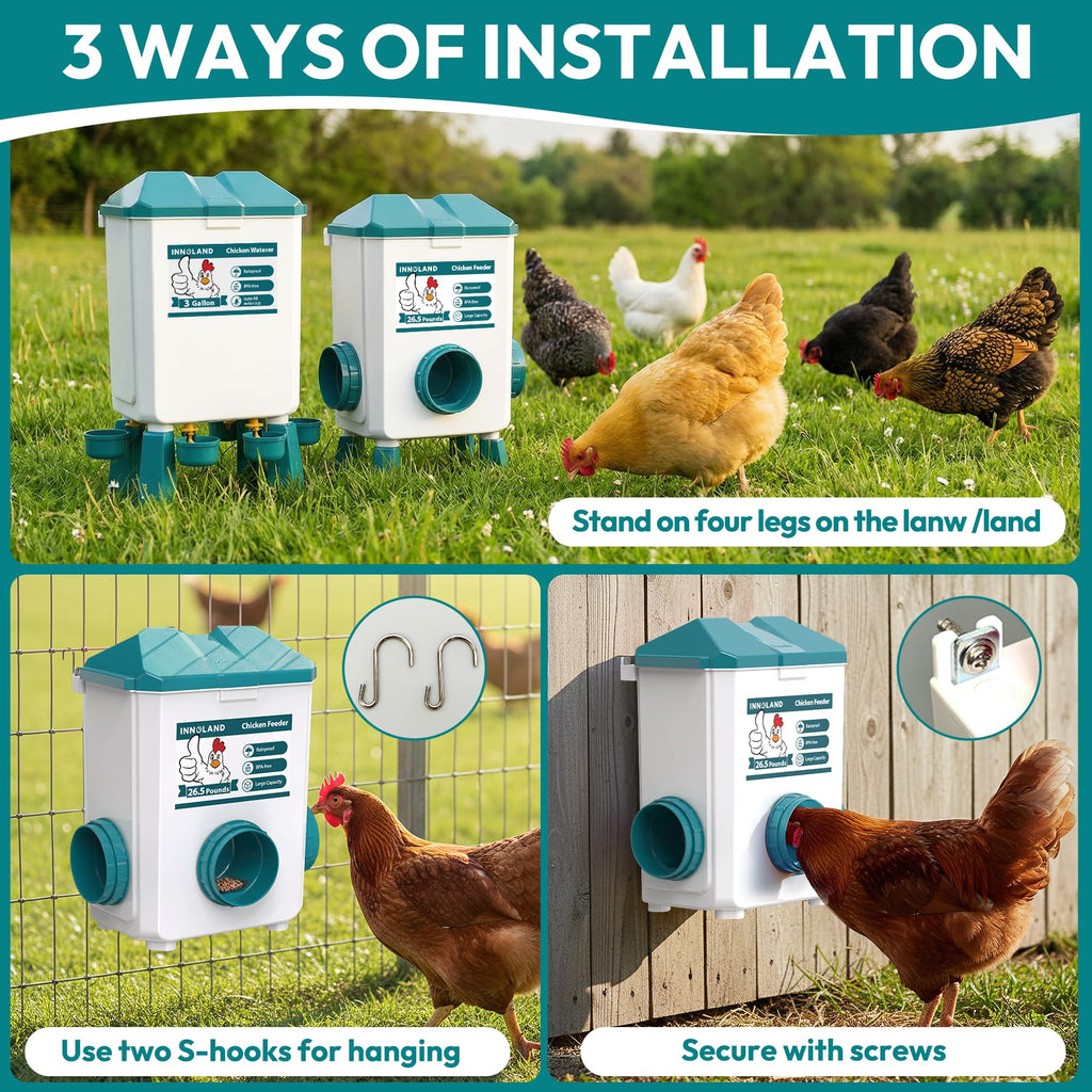 Chicken Feeder and Waterer Set S10587