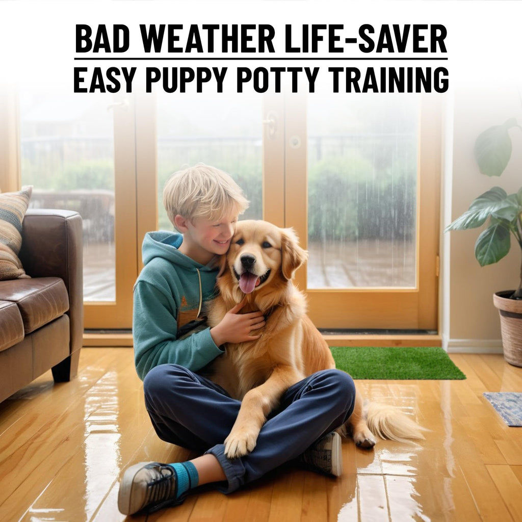 Artificial Grass Puppy Potty Training Pad with Tray 15" x 30" Z746108