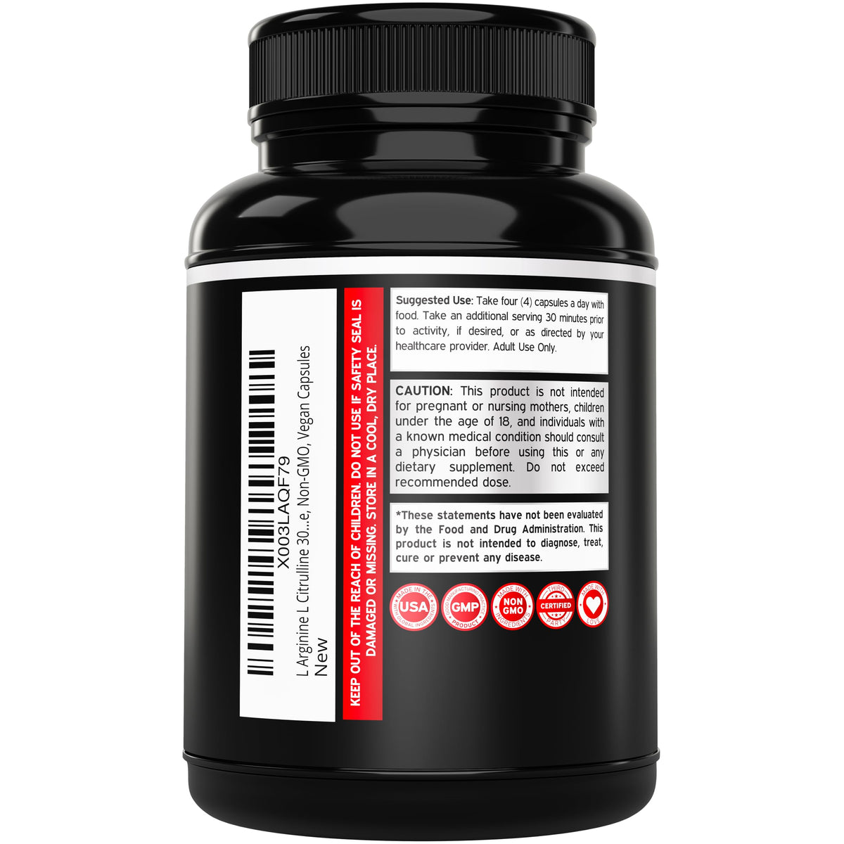 L Arginine L Citrulline 3000mg 240 Capsules N335051
