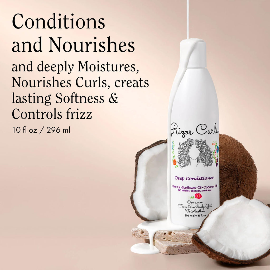 Deep Conditioner with Coconut Oil, Sunflower Oil & Shea Butter, 10 oz Y6017