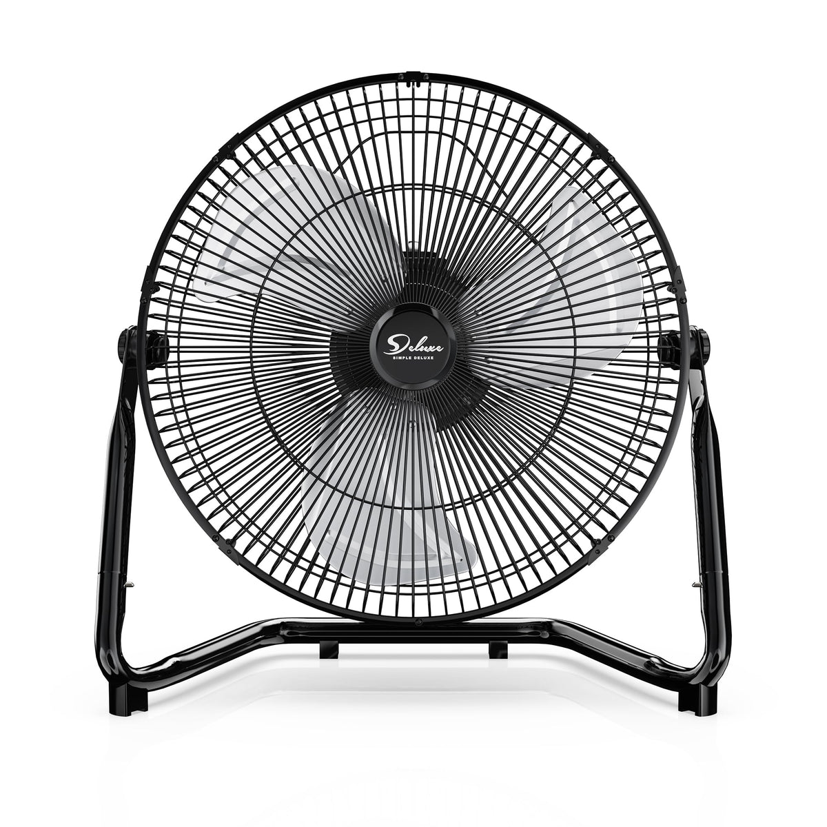 20 Inch 3-Speed High Velocity Metal Industrial Floor Fan, Black I6477