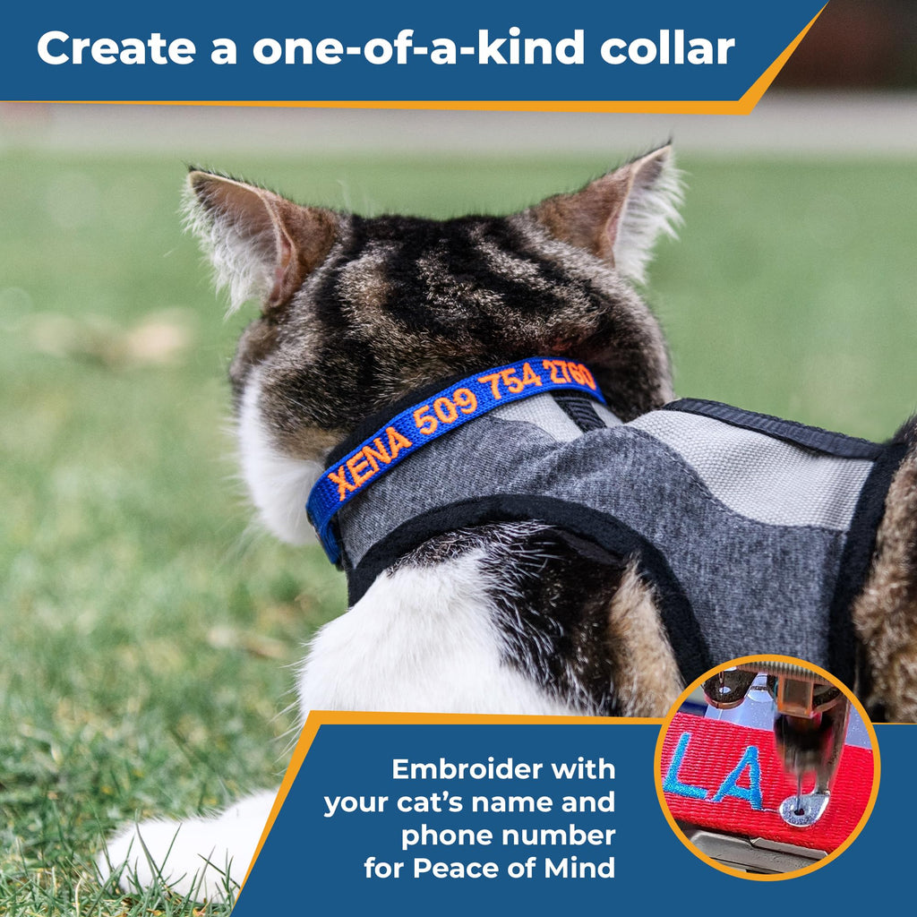 Personalized Cat Collars with Breakaway Safety Release Buckle H89037