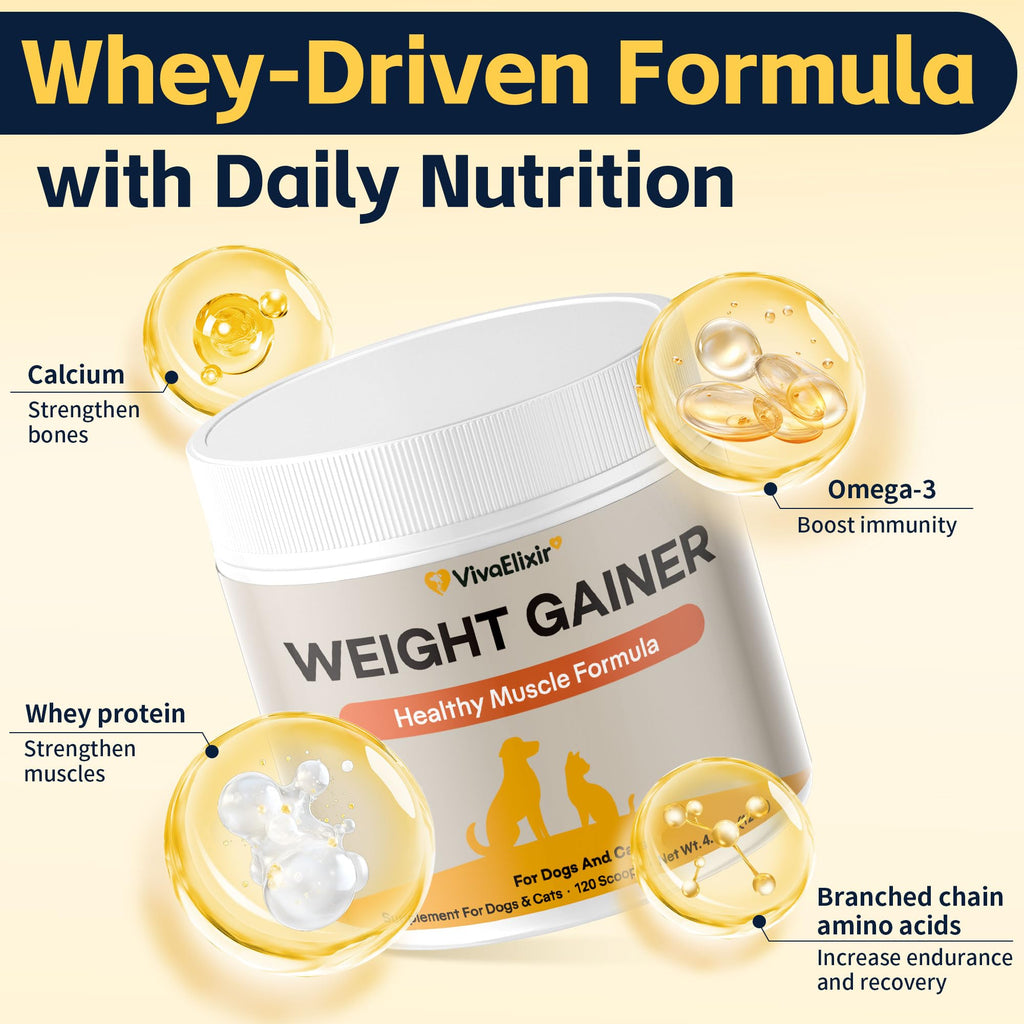 Dog Weight Gainer Pet Supplement with Vitamins & Minerals Chicken Flavor A788