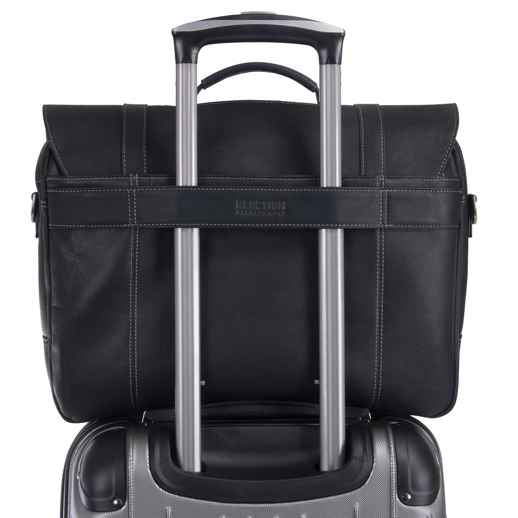 Leather Laptop Messenger Bag J20723