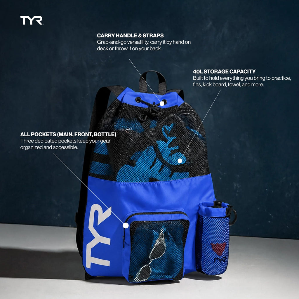 Black Mesh Backpack H195128