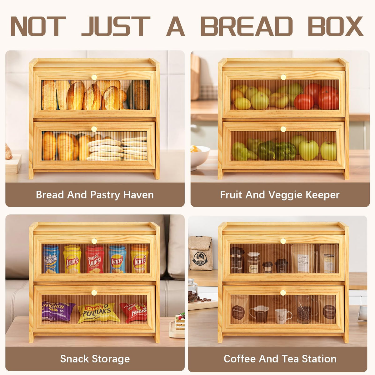 Wooden Bread Box O91642