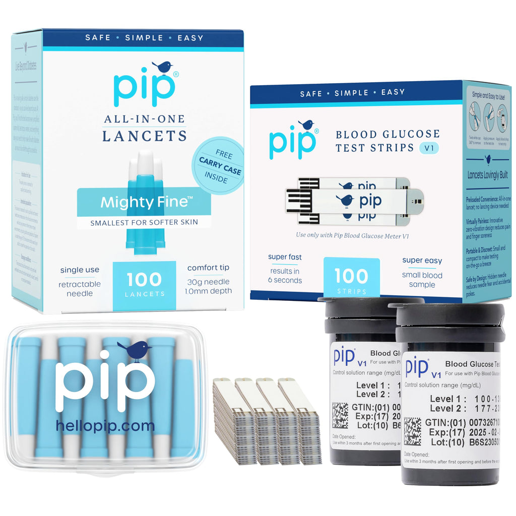 Blood Glucose Test Strips and Lancets 100 Count 30G 1.0mm Q6342