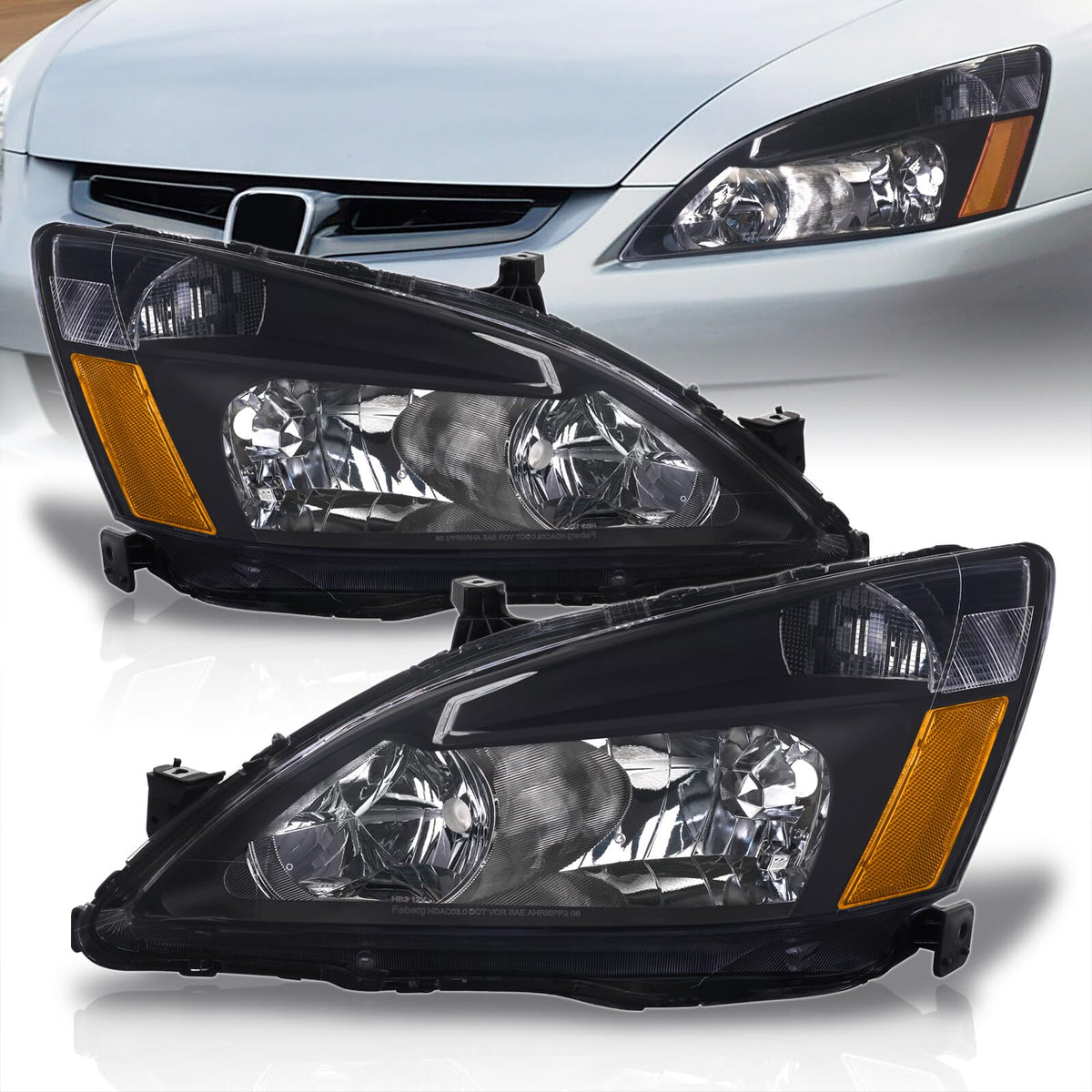Headlights Assembly Left+Right Pair I686