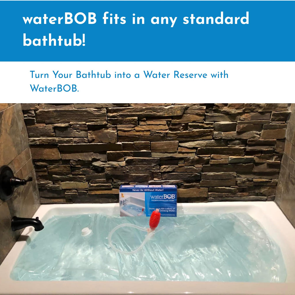 Bathtub Water Storage Bladder 100 Gallon Food Grade BPA Free I4466