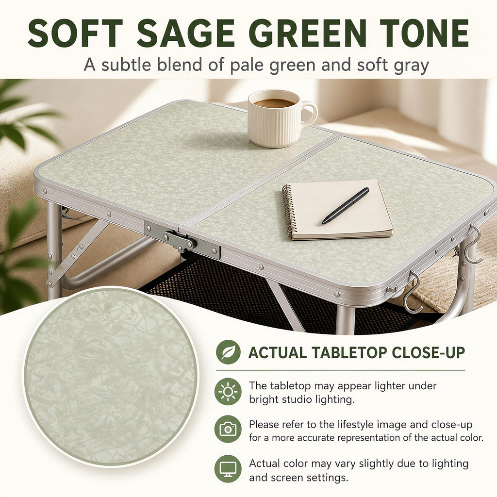 Adjustable Height Small Folding Camp Table L92292