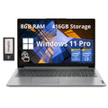 15.6" FHD Touchscreen Laptop, Intel i3, 8GB RAM, 416GB Storage, Gray O70814