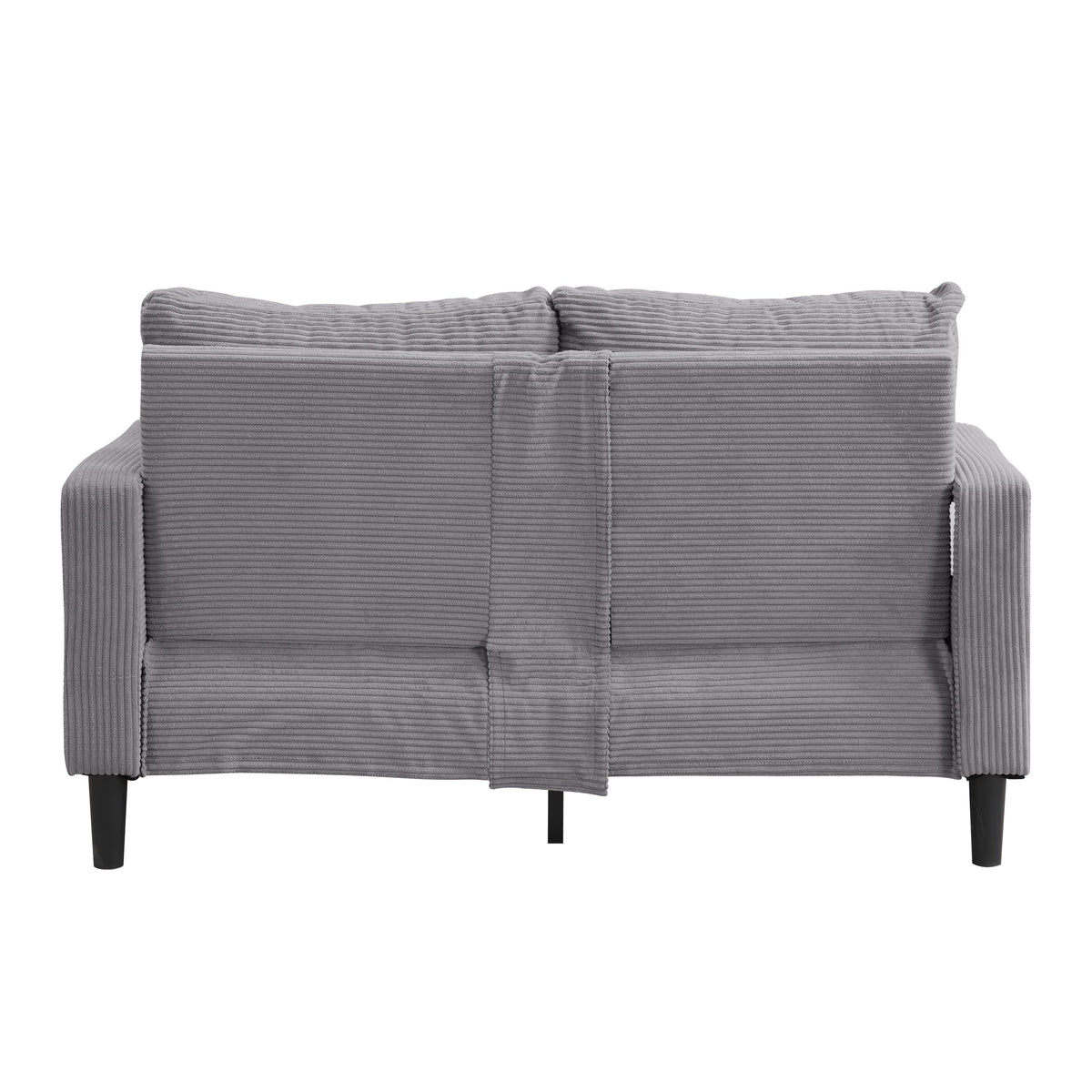 Light Gray 2-seat Upholstered Sofa with 2 Pillows C938168