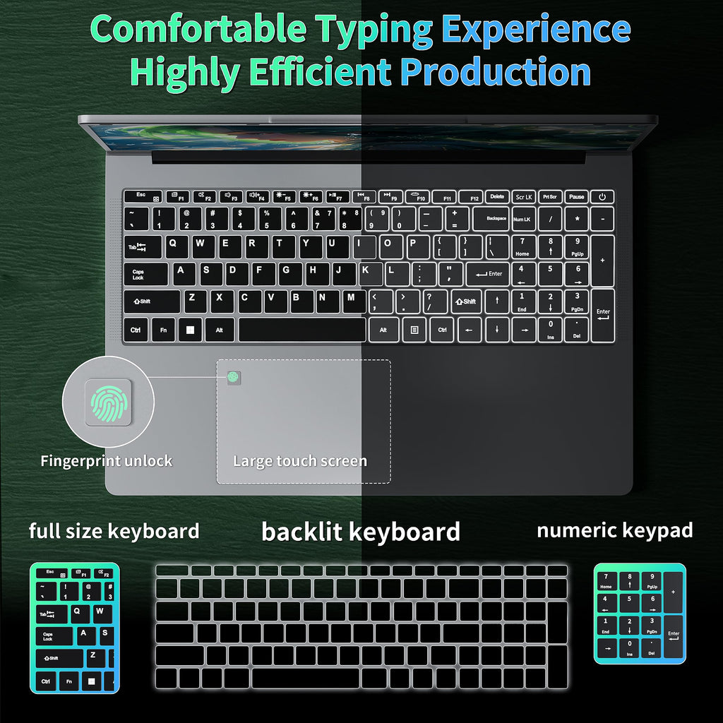 17.3" FHD IPS Business Laptop Computer, Silver N726885