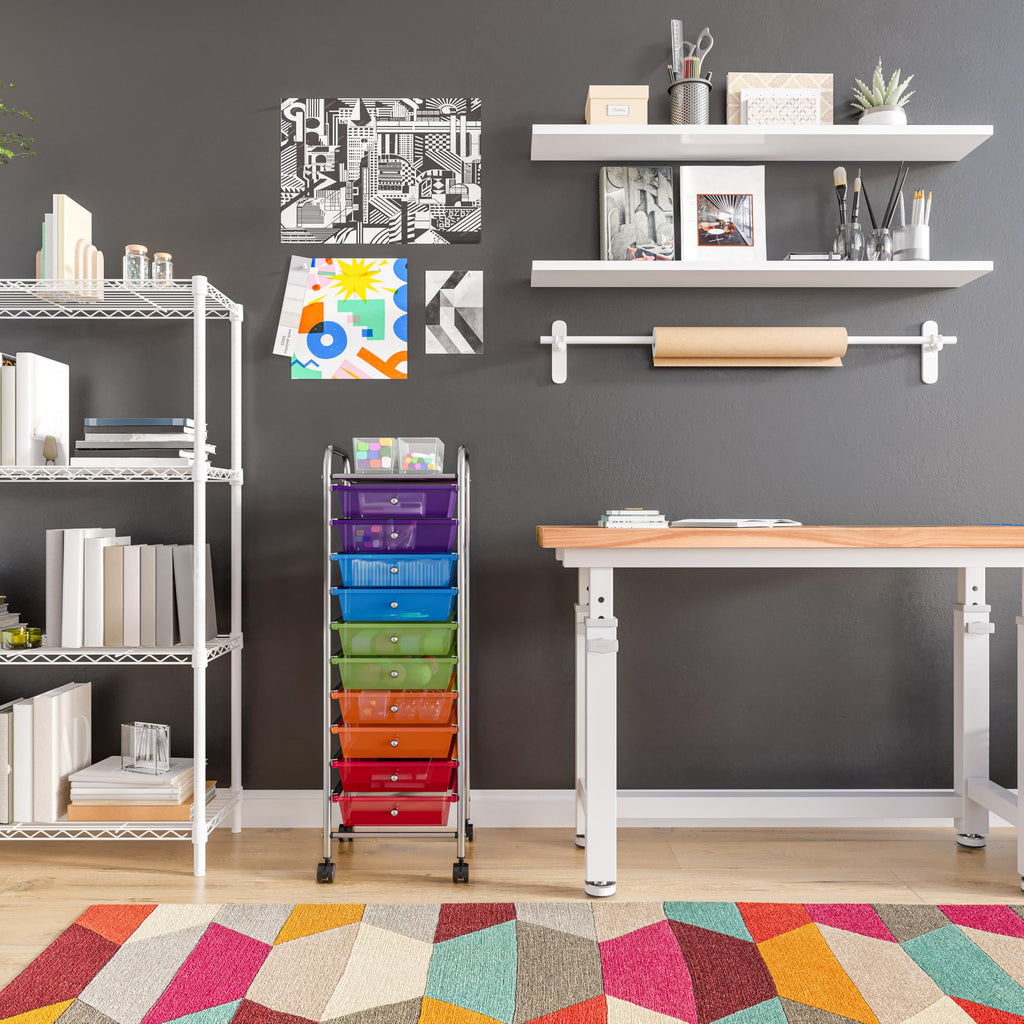 10 Drawer Rolling Storage Cart V357983