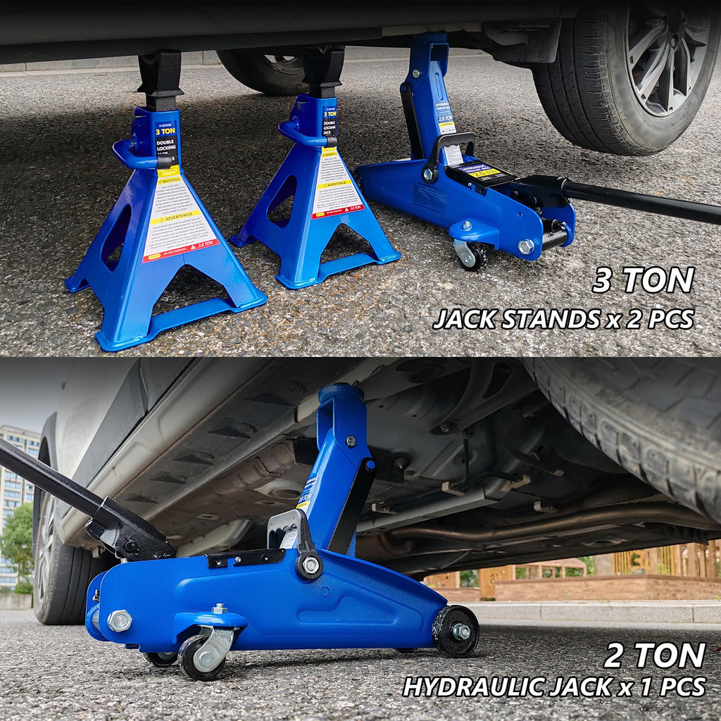 2 Ton Low Profile Hydraulic Floor Jack with Jack Stands Z269