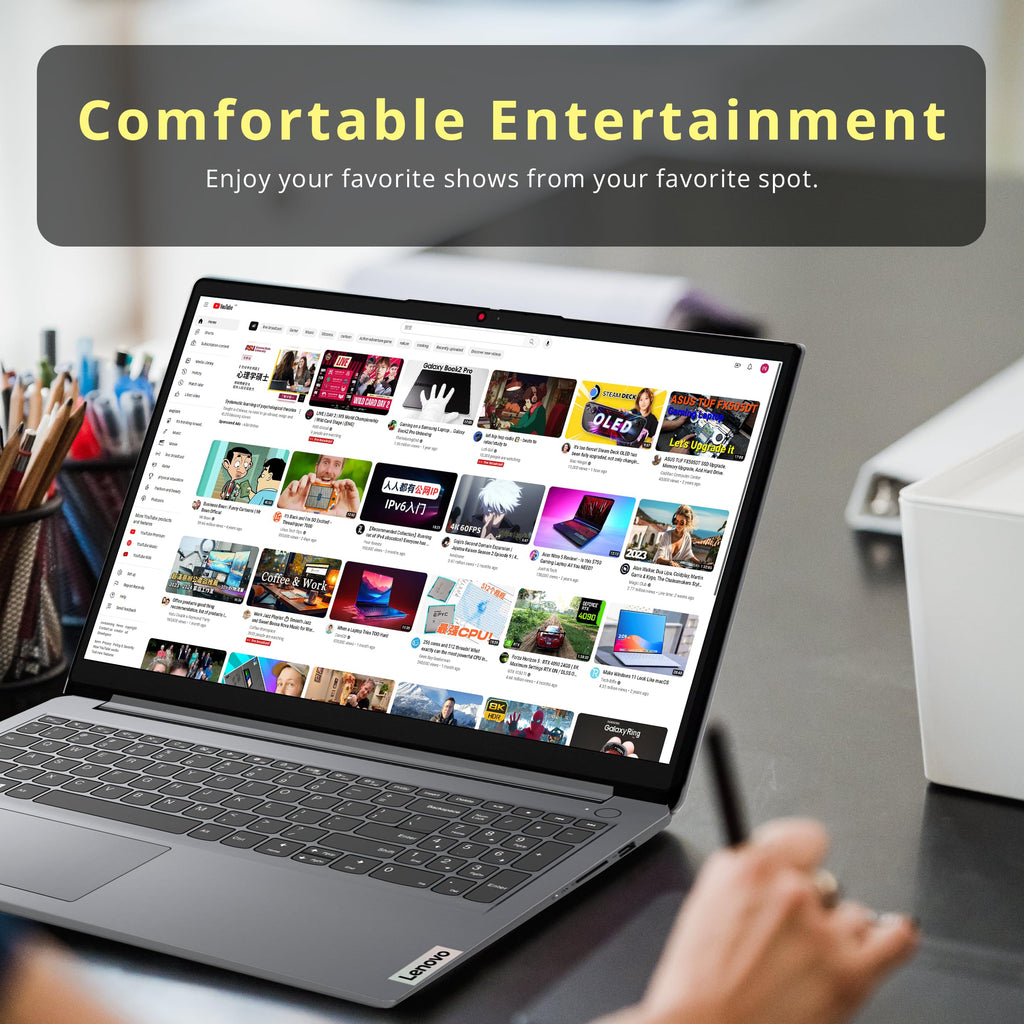 15.6" FHD Touchscreen Laptop, Intel i3, 8GB RAM, 416GB Storage, Gray O70814