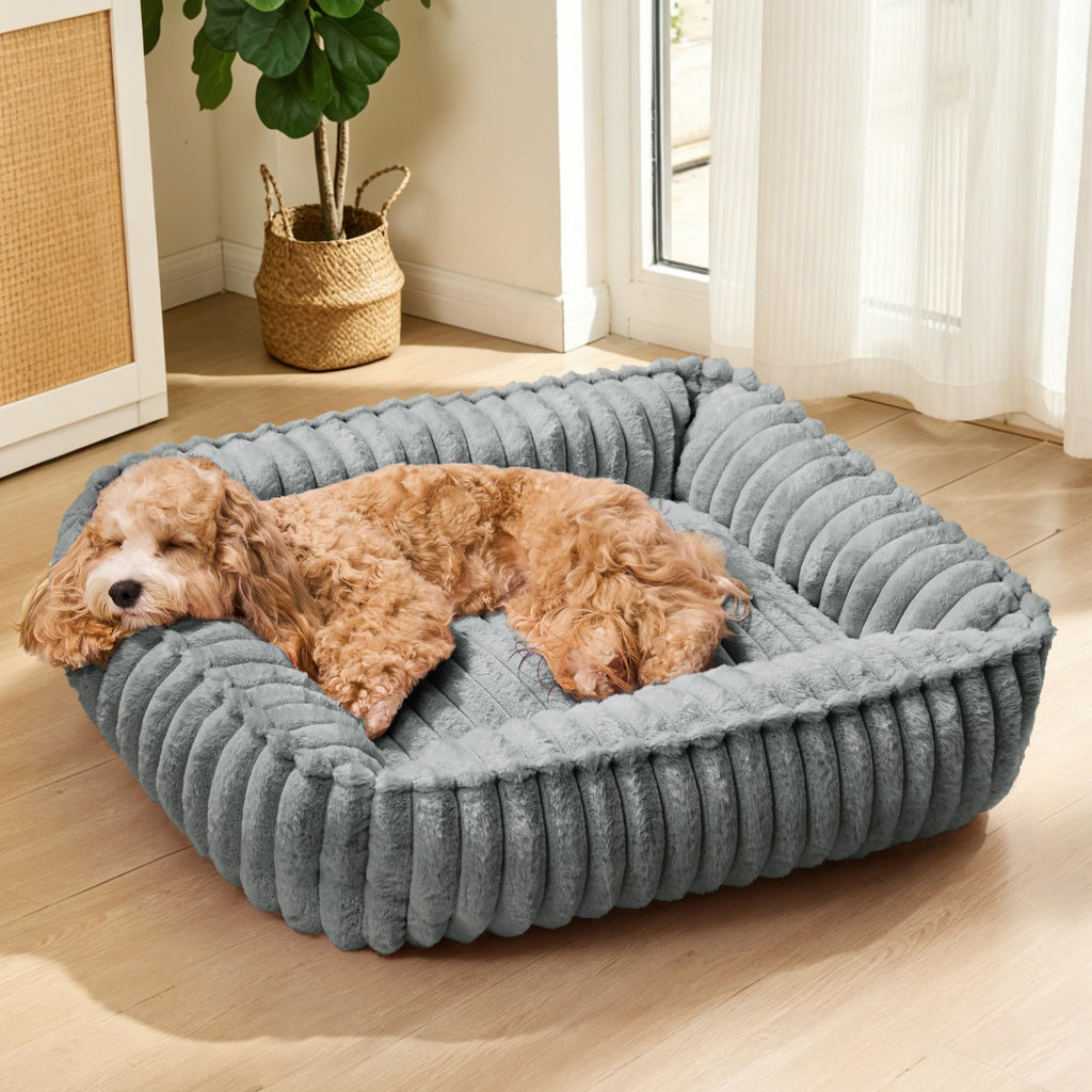 Small Dog Bed Calming Cat Bed 20’’x16’’ Sage Grey A6491
