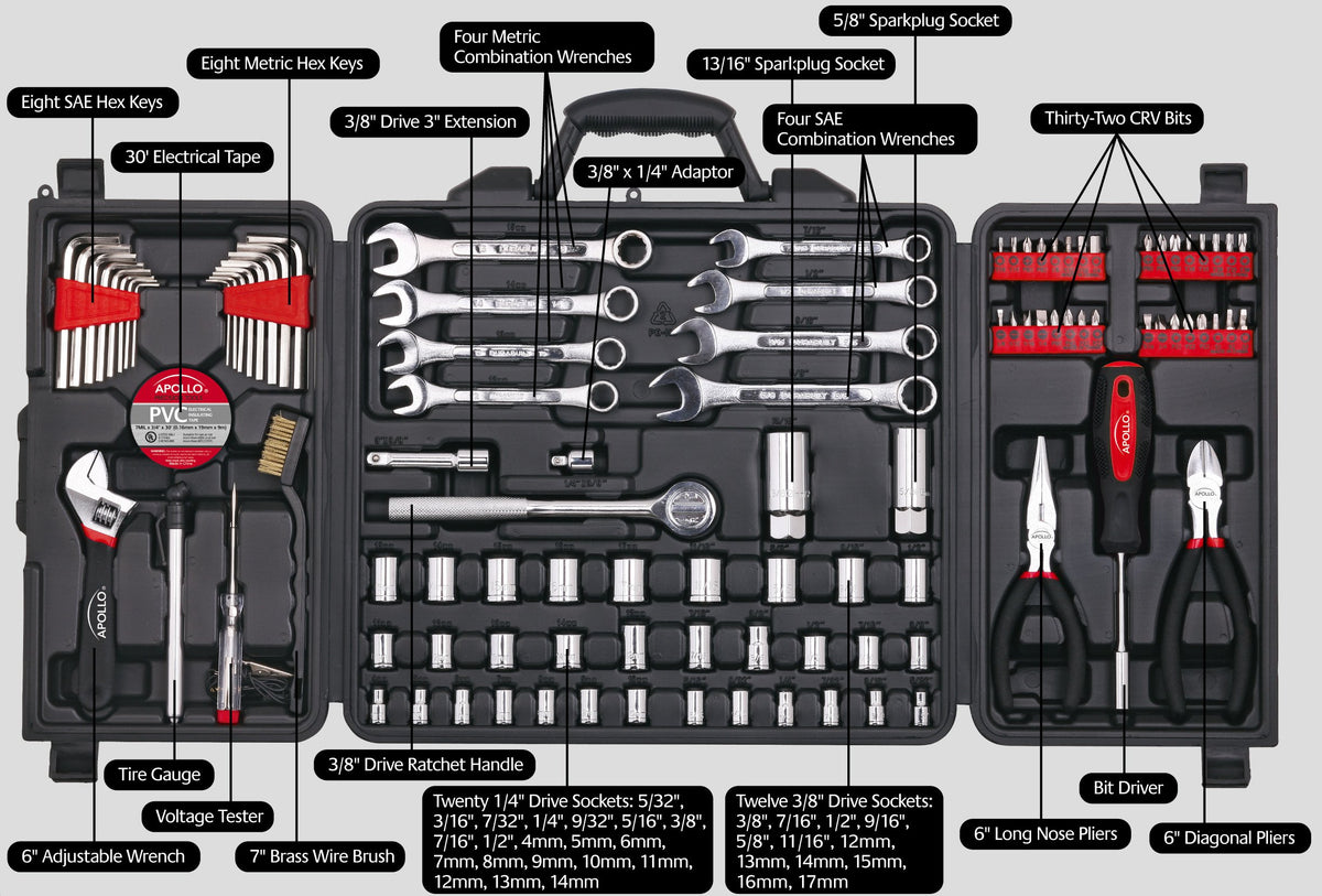 101 Piece SAE and Metric Mechanic Tool Set F798